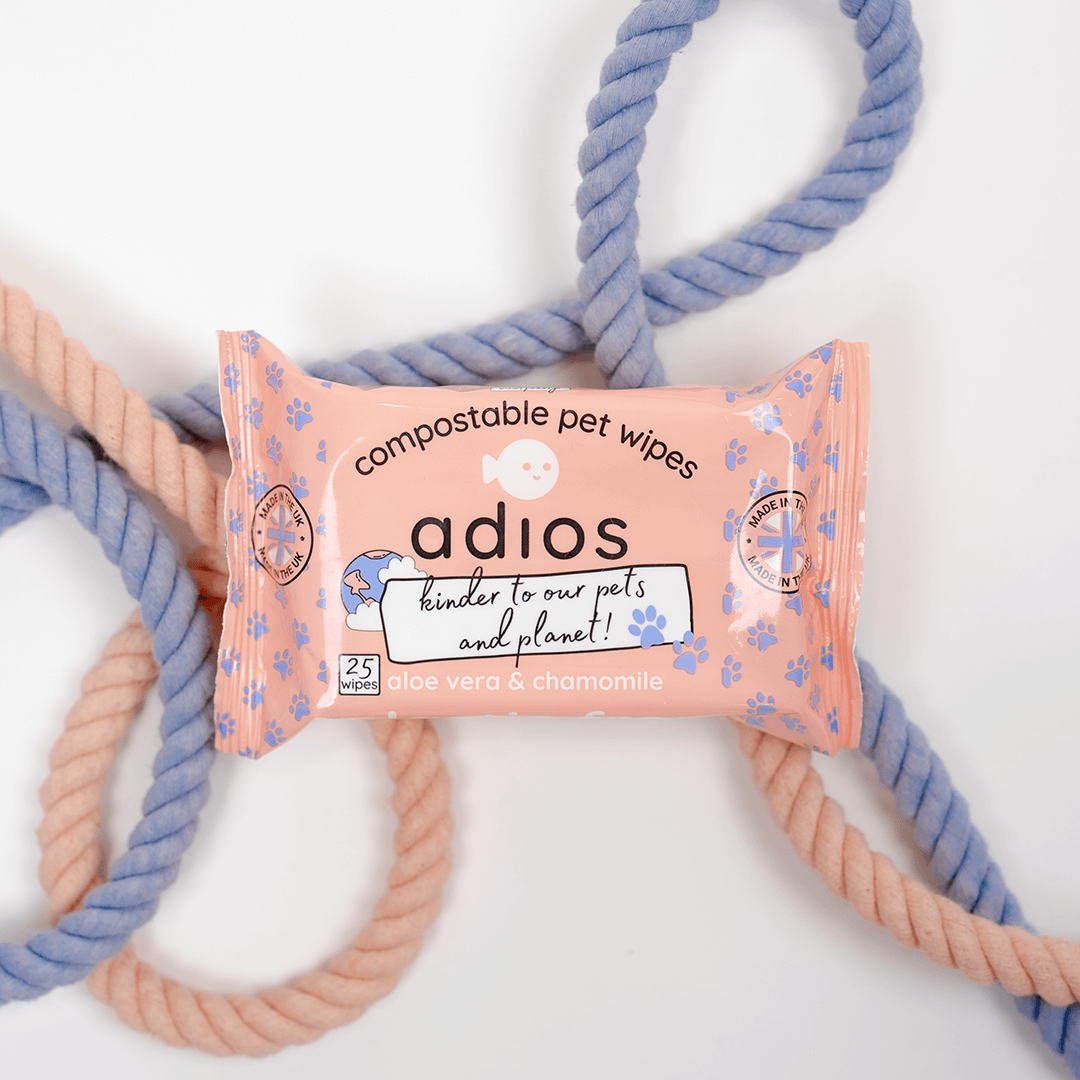 Adios Plastic - Compostable Pet Wipes (25 wipes)