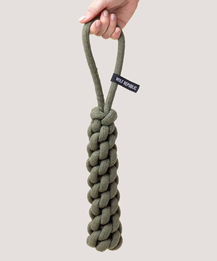 Wolf Republic - Rope Toss Toy: Hunter Green