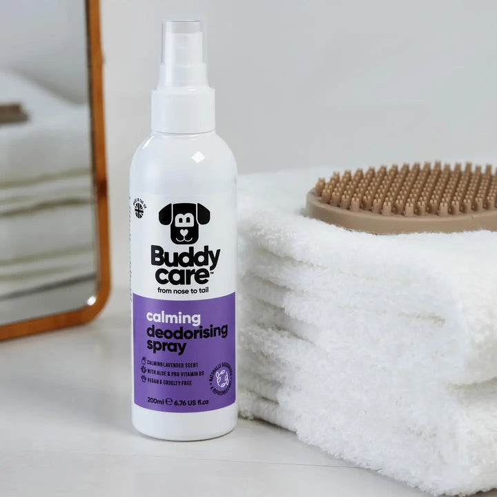 Buddycare Dog Deodorising Spray - Calming Lavender - 200ml / 6.76 Fl oz