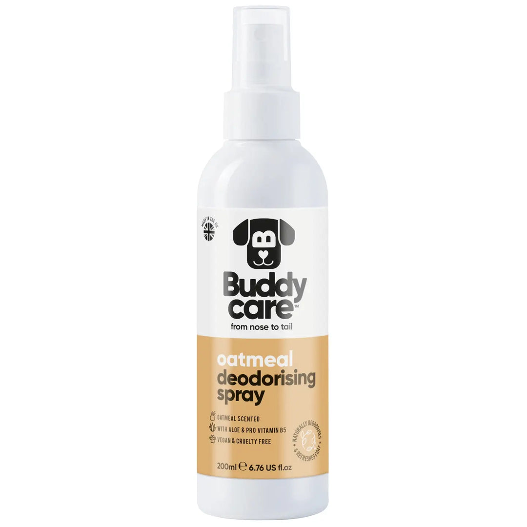Buddycare Dog Deodorising Spray - Oatmeal - 200ml / 6.76 Fl oz