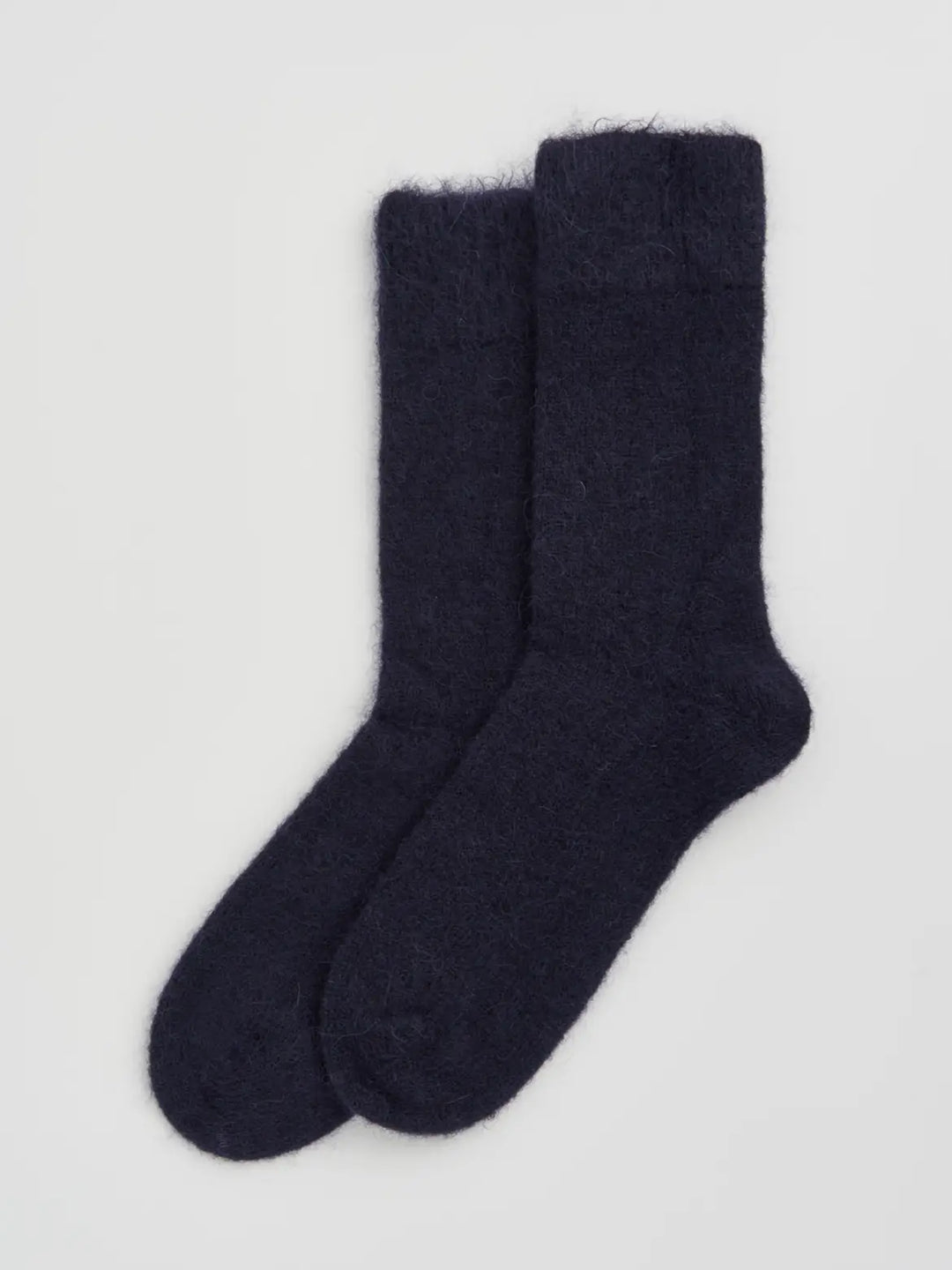 Inky Blue Ultra Soft Alpaca Socks