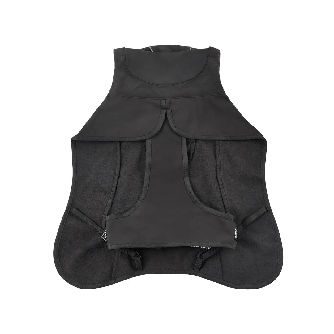 Rain-Defender Dog Coat | Black Waterproof Softshell Dog Coat