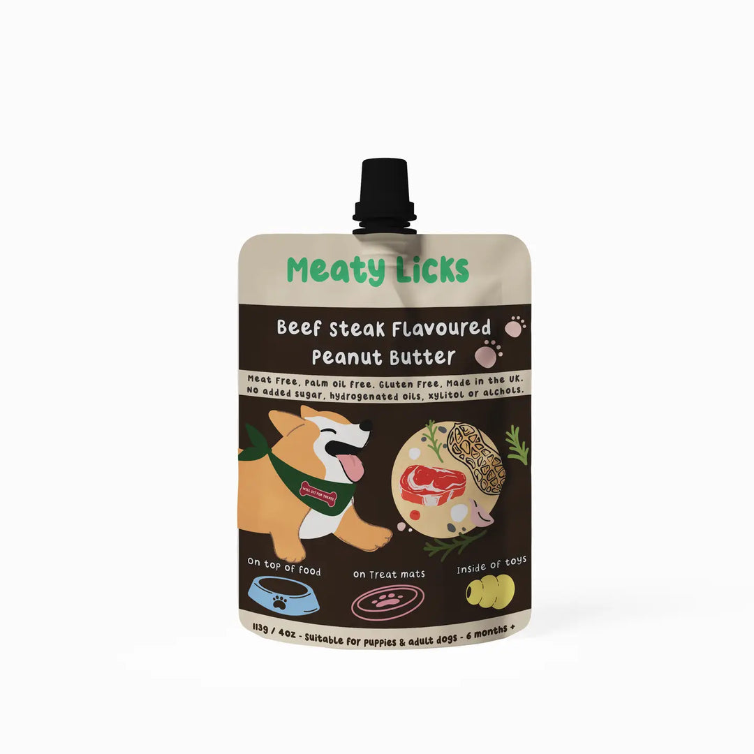 Roast Beef Flavoured  Peanut Butter Pouch For Dogs