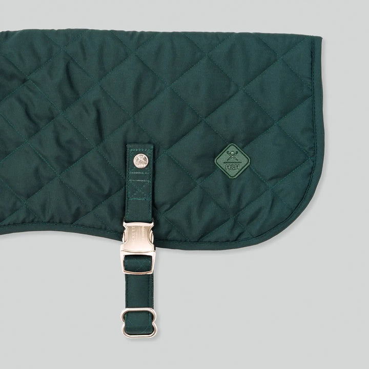 Hackett X Hugo Hudson Forest Green Quilted Dog Jacket