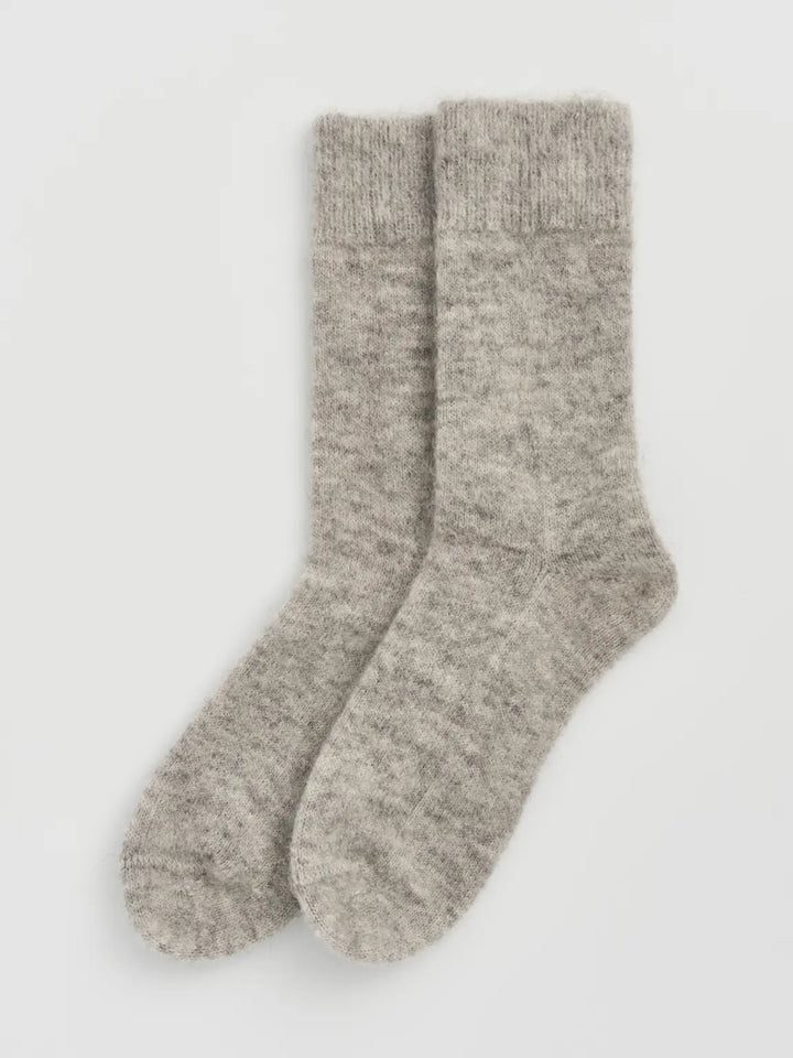Correct Grey Ultra Soft Alpaca Bed Socks