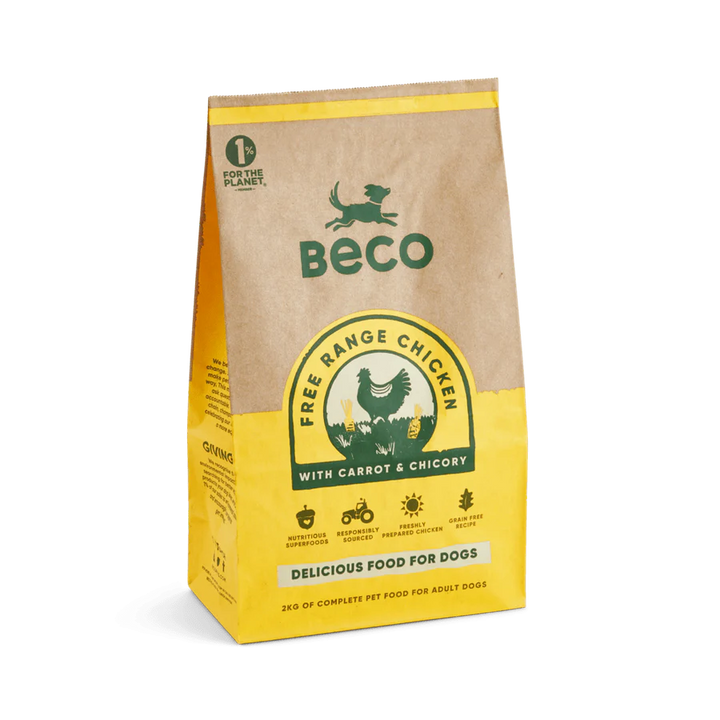 BECO Free Range Chicken Dry Food with Carrot & Chicory 2kg