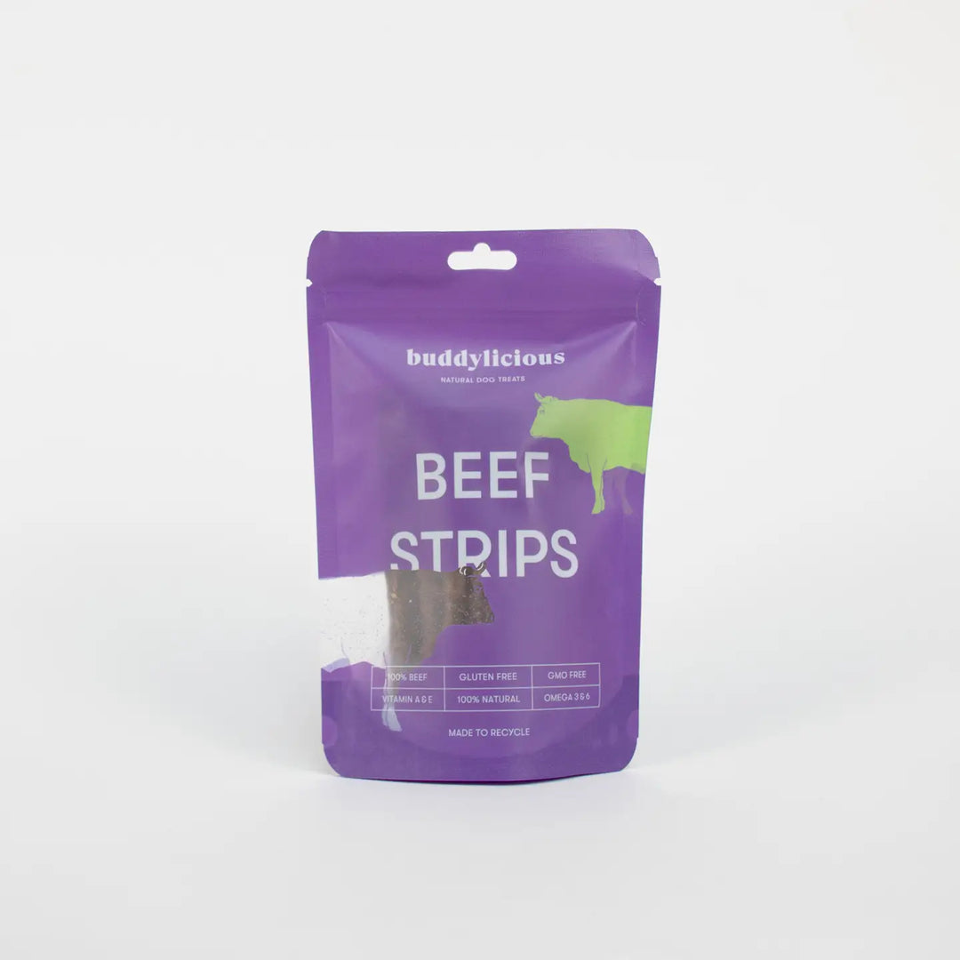 Buddylicious 100% Natural Beef Strips Dog Treats