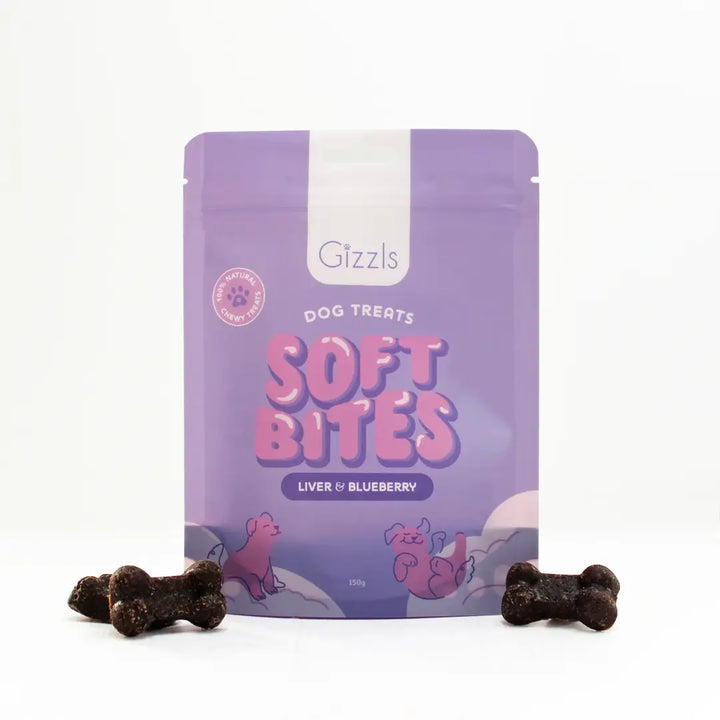 Gizzls - Soft Bites Liver & Blueberry - 150g