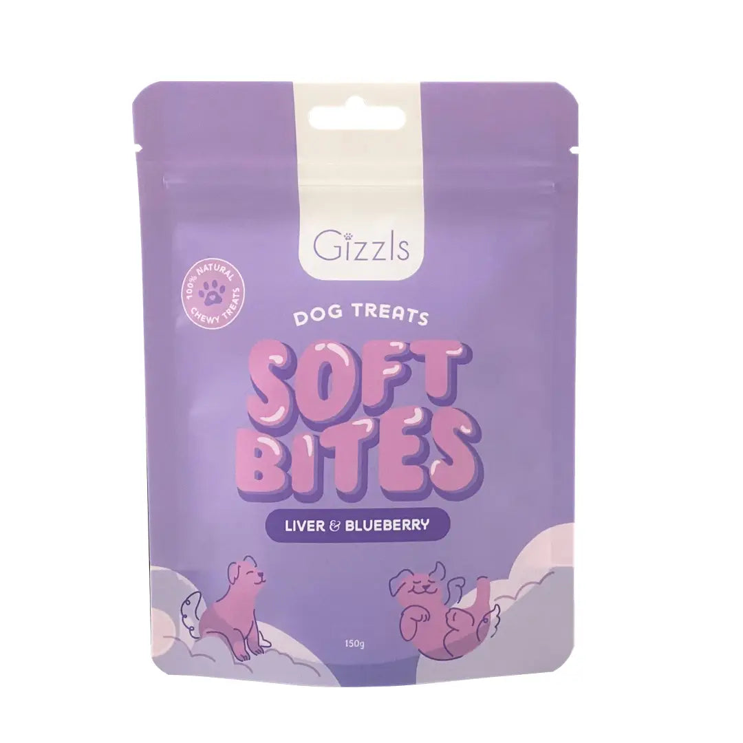 Gizzls - Soft Bites Liver & Blueberry - 150g
