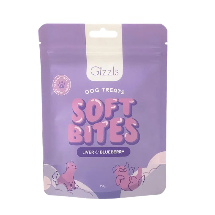 Gizzls - Soft Bites Liver & Blueberry - 150g