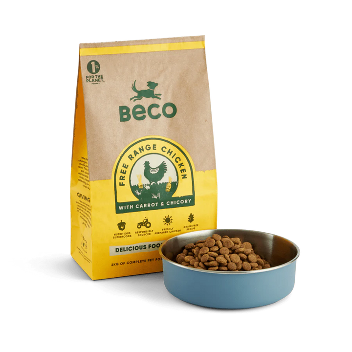 BECO Free Range Chicken Dry Food with Carrot & Chicory 2kg