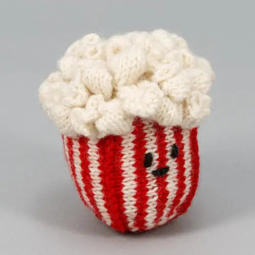 Hand Knit Pop Corn Dog Toy