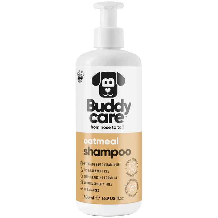 Buddycare Dog Shampoo - Oatmeal - 500ml / 16.9 Fl oz