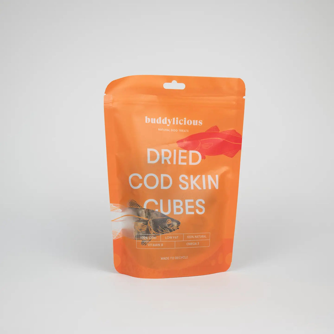 Buddylicious 100% Natural Cod Skin Cube Dog Treats