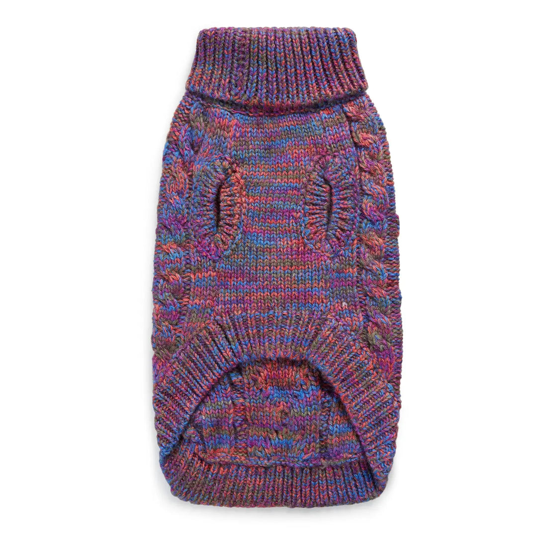 Dog Sweater Jumper, 100% Mongolian Wool,Handmade, Purple Hue