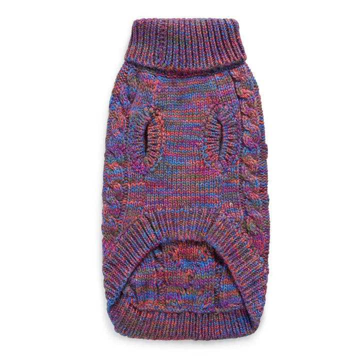 Dog Sweater Jumper, 100% Mongolian Wool,Handmade, Purple Hue