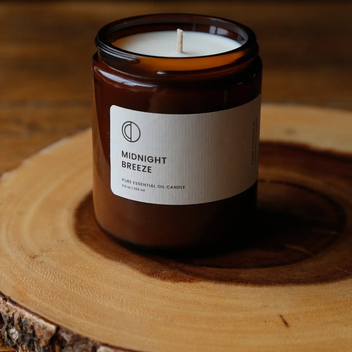 Midnight Breeze Candle (Rose Geranium + Vetiver + Patchouli)