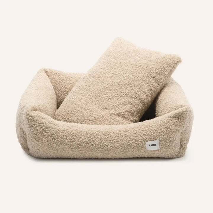 Beige Sheepdog Bed, Snozy Small