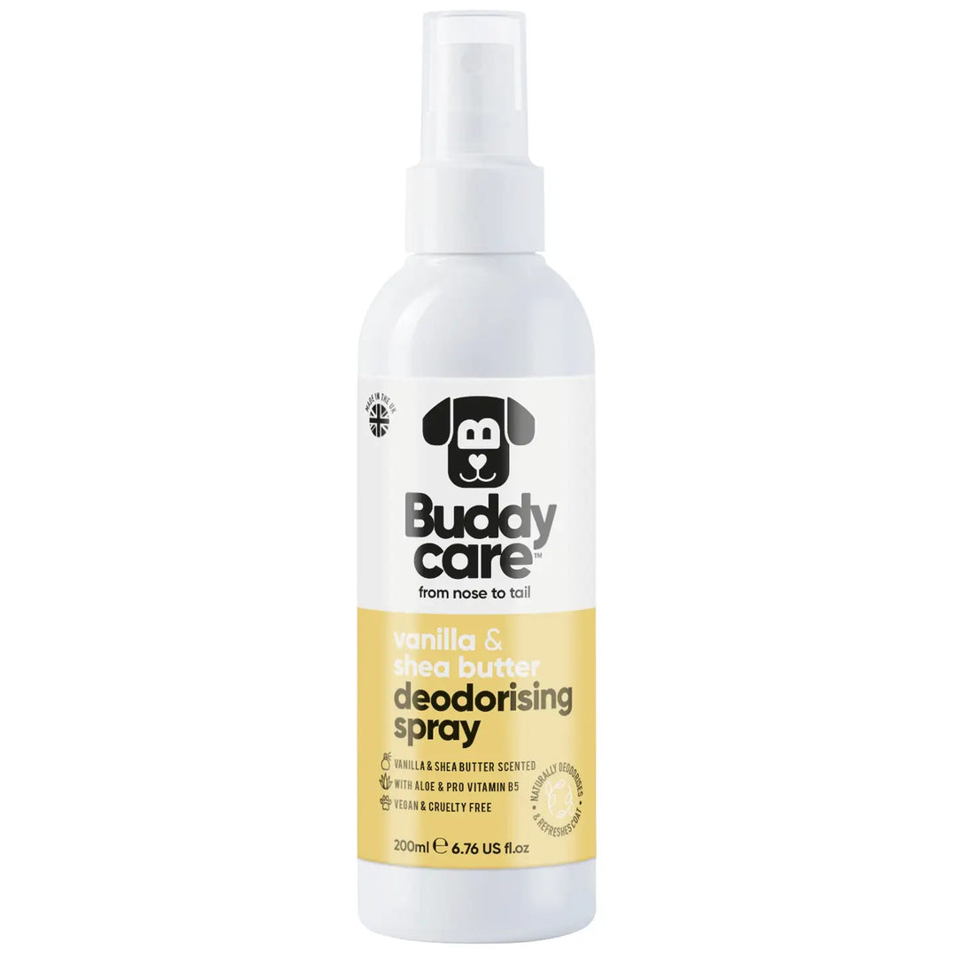 Buddycare Dog Deodorising Spray - Vanilla & Shea Butter - 200ml / 6.76 Fl oz