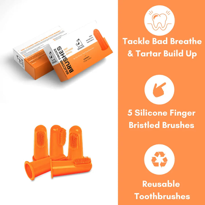 Dog Silicone Finger Toothbrushes