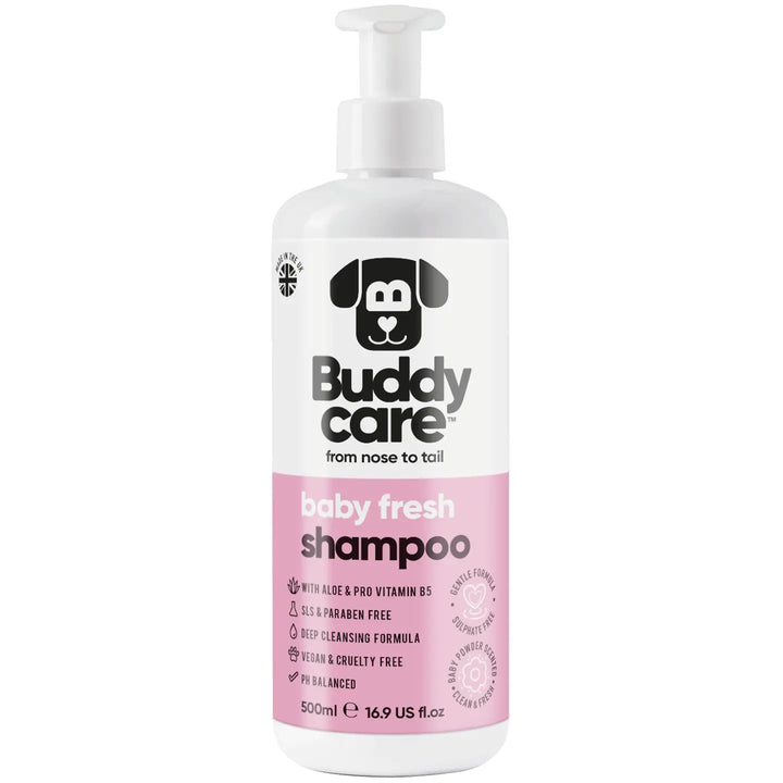 Buddycare Dog Shampoo - Baby Fresh - 500ml / 16.9 Fl oz