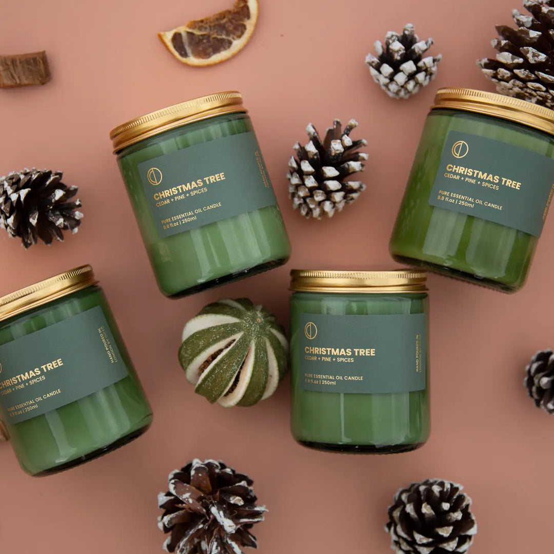 Christmas Tree (Cedar + Pine + Juniper) | Green Jar Candle