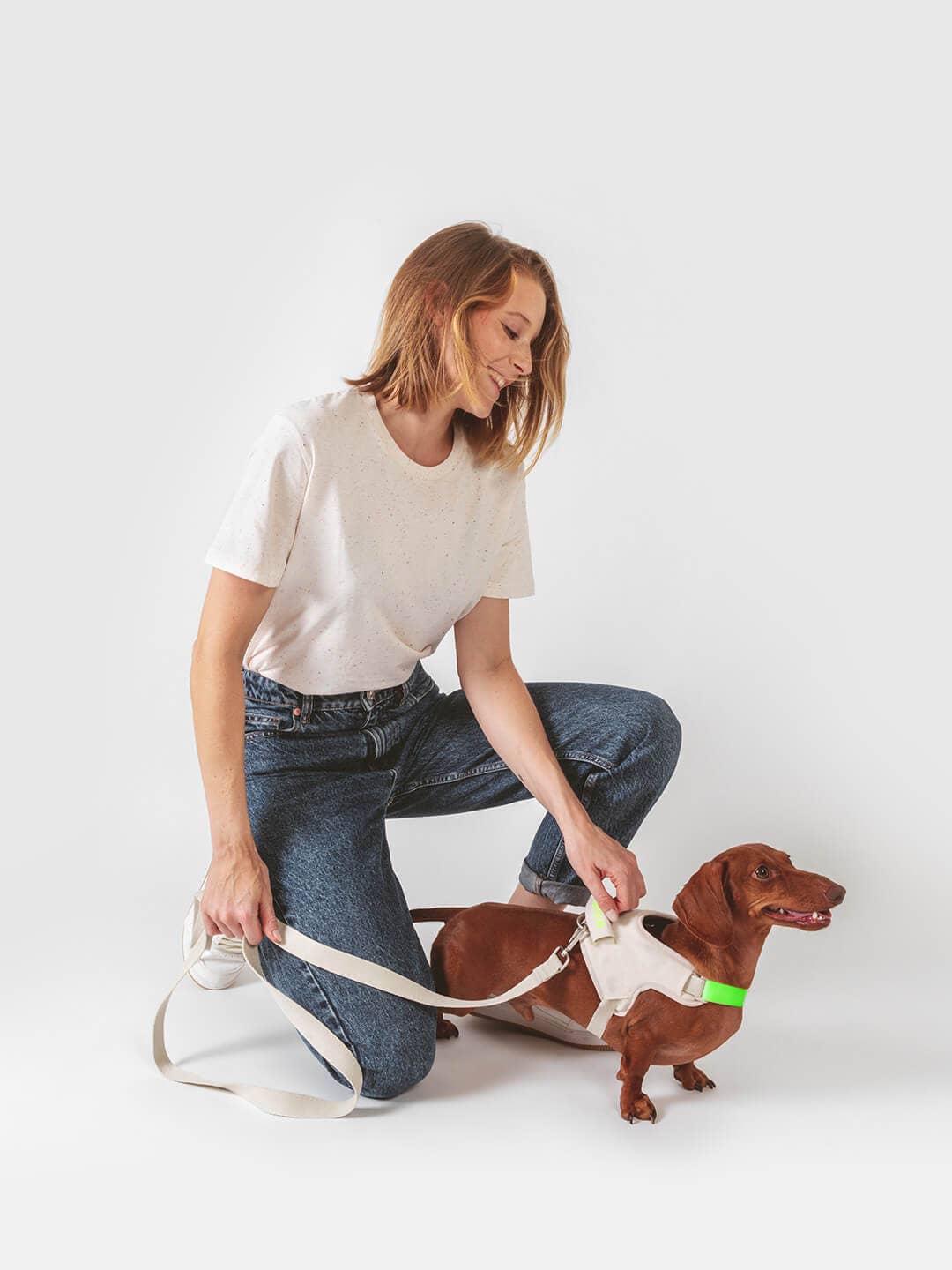 Qisu - Dog Harness | Hug Harness: / Light pink
