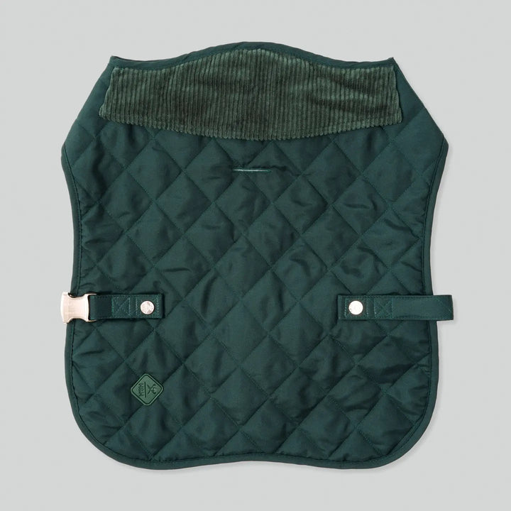 Hackett X Hugo Hudson Forest Green Quilted Dog Jacket