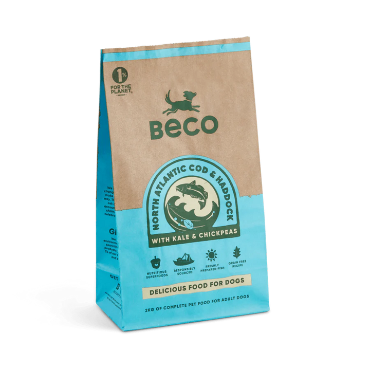 BECO Cod & Haddock Dry Food with Kale & Chickpeas 2kg