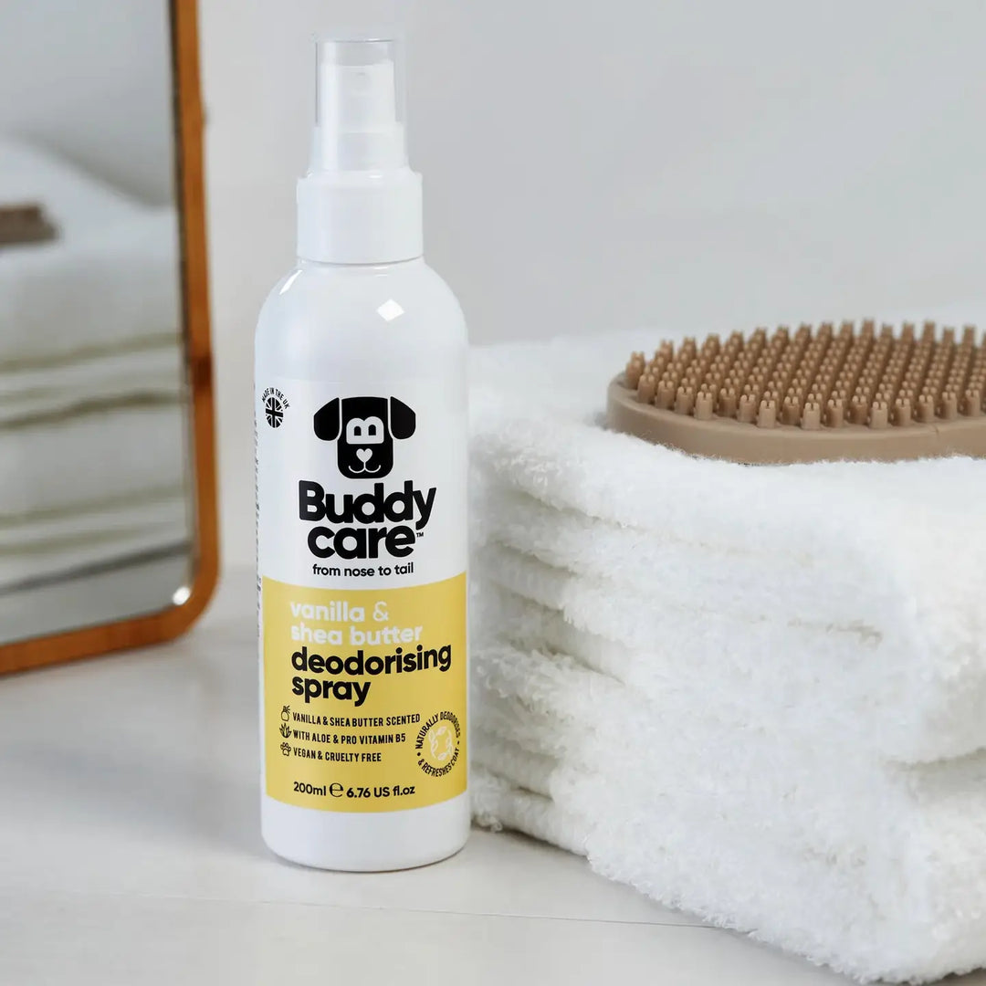 Buddycare Dog Deodorising Spray - Vanilla & Shea Butter - 200ml / 6.76 Fl oz