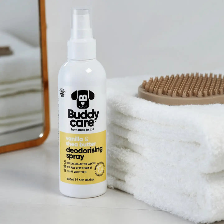 Buddycare Dog Deodorising Spray - Vanilla & Shea Butter - 200ml / 6.76 Fl oz