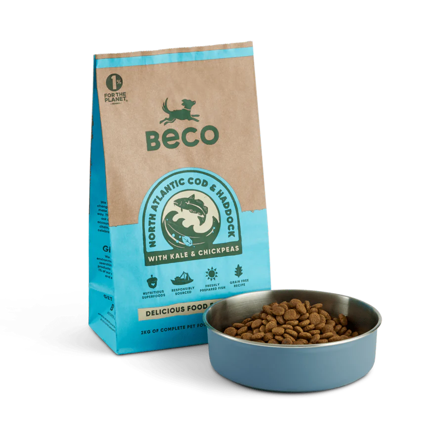 BECO Cod & Haddock Dry Food with Kale & Chickpeas 2kg