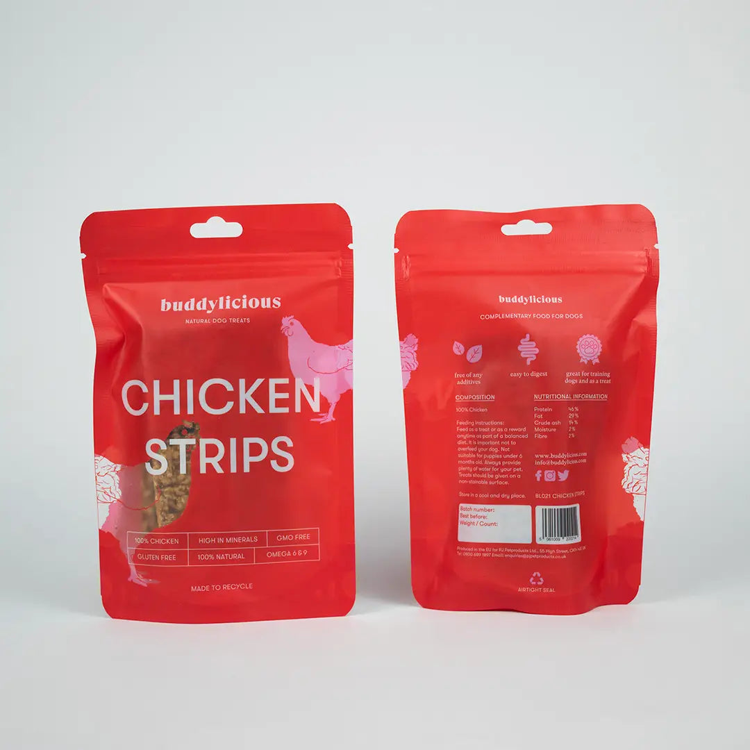 Buddylicious 100% Natural Chicken Strips Dog Treats