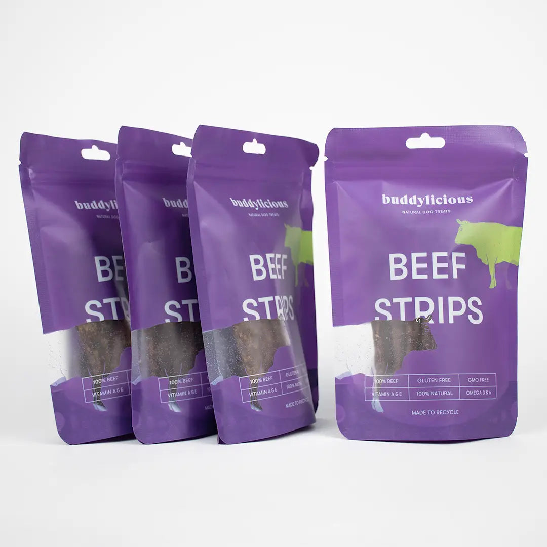 Buddylicious 100% Natural Beef Strips Dog Treats