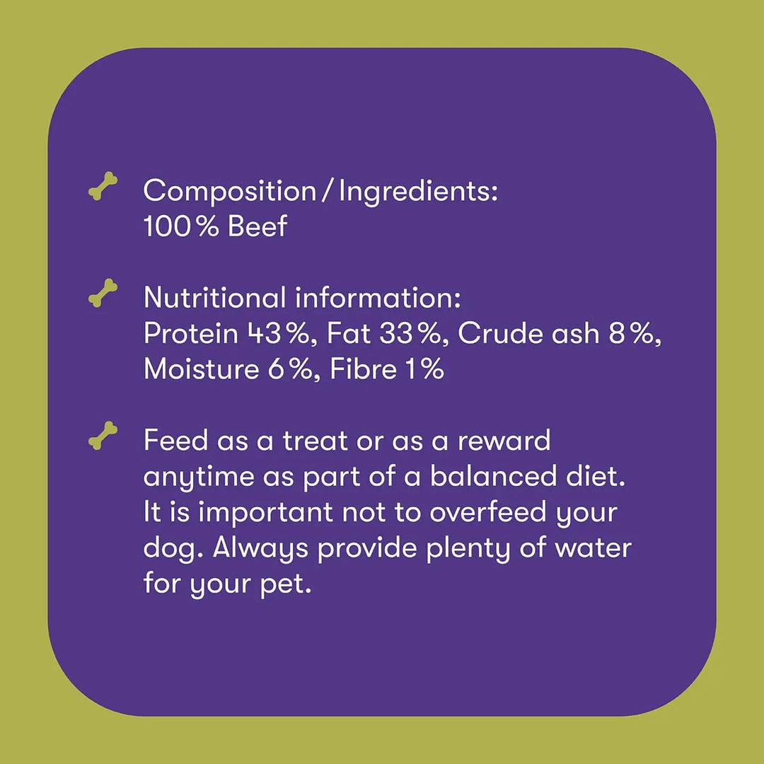 Buddylicious 100% Natural Beef Strips Dog Treats