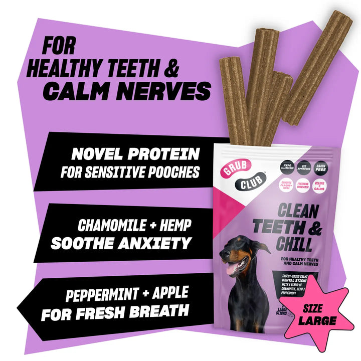 Clean Teeth & Chill (Large) - Calming Dental Sticks