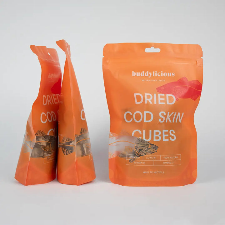 Buddylicious 100% Natural Cod Skin Cube Dog Treats