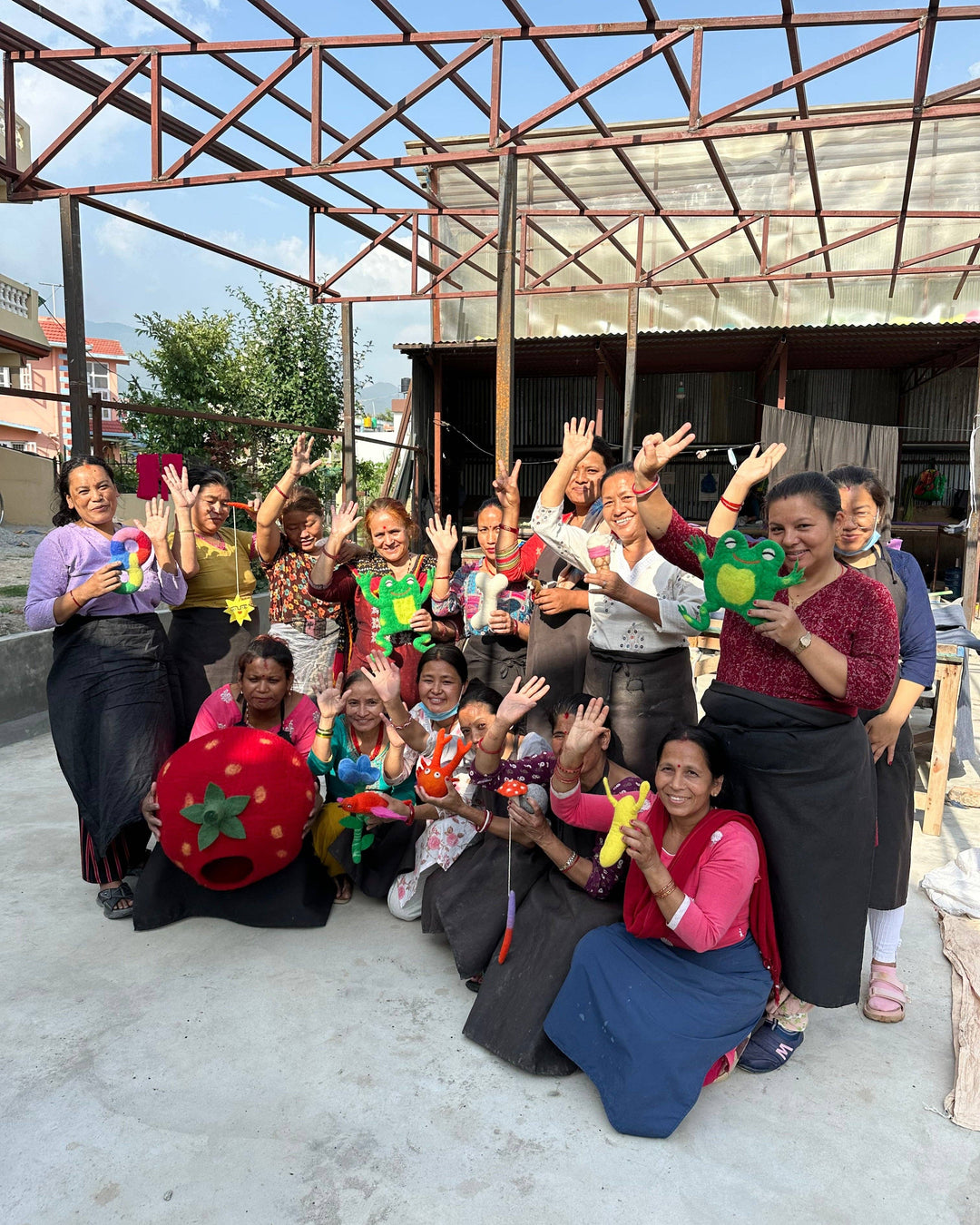 Hiro + Wolf - Flower Power Felt Toy: Dog Toy