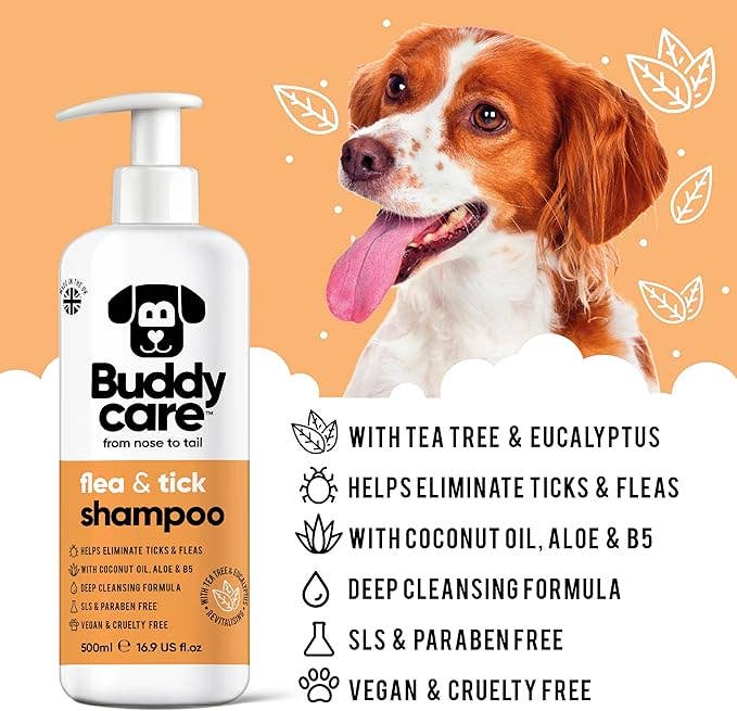 Buddycare - Buddycare Dog Shampoo - Flea & Tick - 500ml / 16.9 fl oz