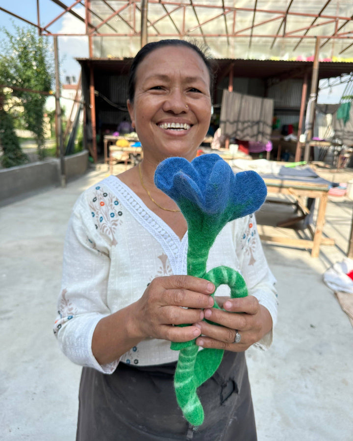 Hiro + Wolf - Flower Power Felt Toy: Dog Toy