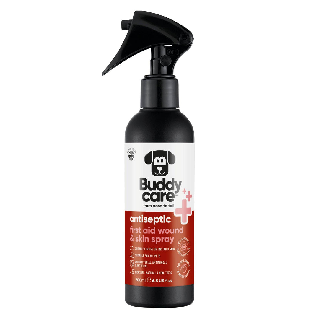 Buddycare - Buddycare Pet Antiseptic First Aid Wound & Skin Spray - 200ml / 6.76 fl oz