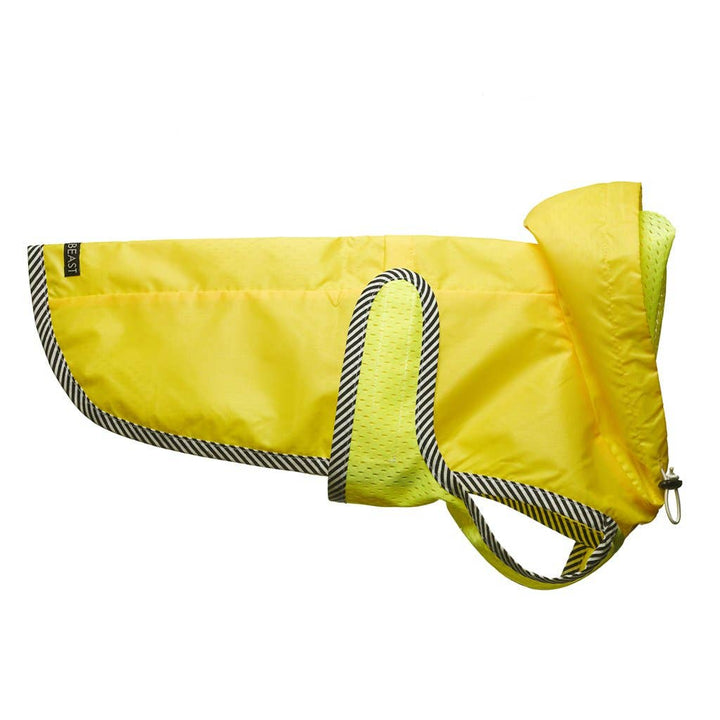 LoveThyBeast - Neon Yellow Nylon Rain Jacket with Mesh Lining