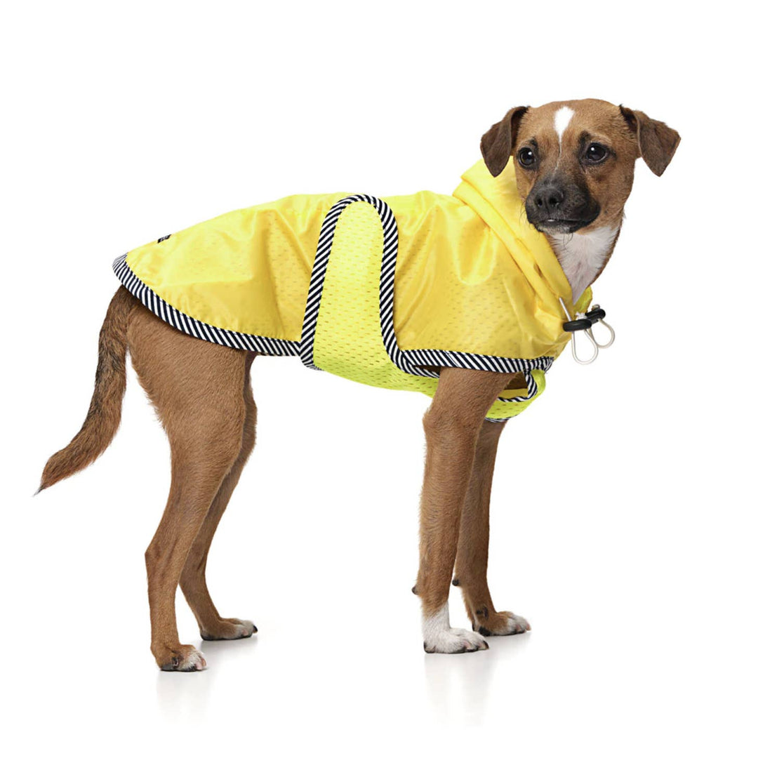 LoveThyBeast - Neon Yellow Nylon Rain Jacket with Mesh Lining