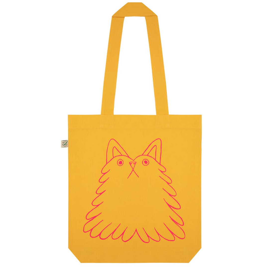 YUK FUN - YUK FUN Fluff Buddy screen printed tote bag