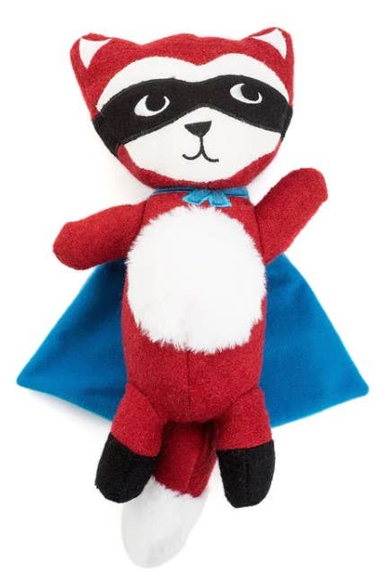 Jax & Bones - Tricky Sam the Fox Wool Dog Squeak Toy